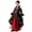 Black, variant on Odeerbi Kids Girls Halloween Skirt Set Renaissance Court Queen Princess Dress Up Clothes Kids Fashion Cute Role Play Party Clothing Tulle Dress Necklace Hat Set Black