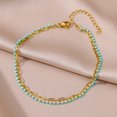thumbnail image 1 of Tobilleras de cadena de perlas de imitación de acero inoxidable para mujer, Accesorios de playa, pulseras de pierna de Color dorado, regalo de cadena corporal, Verano, tobillera acero inoxidable de mu, 1 of 4