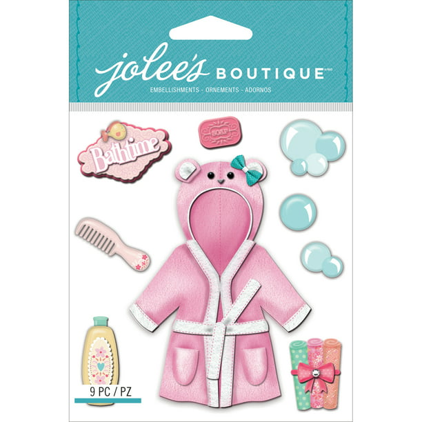 Jolee's Boutique Dimensional Stickers-Baby Girl Bath Time, Pk 3, Jolees -  Walmart.com