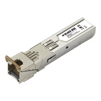 Black Box - SFP (mini-GBIC) transceiver module - 1GbE - 1000Base-T - RJ-45 - up to 328 ft - TAA Compliant