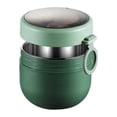 thumbnail image 1 of Bewildely Fiambrera de 600ml de acero inoxidable, portátil, para escuela, senderismo, comida, frutas, contenedor de desayuno, fiambrera lavable para Mostrada Verde Bewildely HA072903-04, 1 of 6