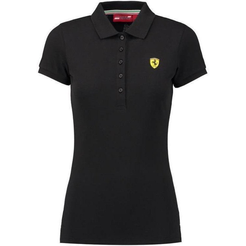 New 2020 Scuderia Ferrari F1 Ladies Womens T-Shirt Polo Shirt Official Fanwear 