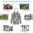 thumbnail image 5 of Lsque Starfish And Algae Patten Youth Hoodie Sweatshirt Pullover with Kangaroo Pocket Boys and Girls Hoodie Warm Hoodie for Kids-, 5 of 6