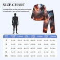 thumbnail image 4 of Yiaed Fire Sky Dragon Print Men’s Pajamas Set - Long Sleeve Button Down Sleep Shirt and Pajama Bottoms Sleepwear Set Mens Pjs Sets Men's Pajama Bottoms-Large, 4 of 7