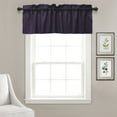 thumbnail image 1 of VargottomSolid CottonValancesRod PocketValancesFor WindowsCurtain Toppers One Panel,56x18 Inches, Purple, 1 of 7