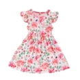 thumbnail image 2 of YTDSCS Girls Princess Dress for Kids Baby,Toddler Tutu Dresses Flower Dress Party Dresses Summer Short Sleeve Dress,Size 18M-6Years, 2 of 8