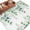 White Green, variant on Green Eucalyptus Leaves 2'x6' Runner Rugs for Hallway Kitchen Bedside Non Slip, Spring Daily Flowers Botanical Linen Entryway Rug Runners with Rubber Backing, Long Carpet Runner for Laundry Room