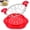 Red, variant on NULAS Chicken Shredder Tool Twist for Kitchen, Manual Chicken Breast Grinder Machine for Ground Food, Meat & Vegetables, Black