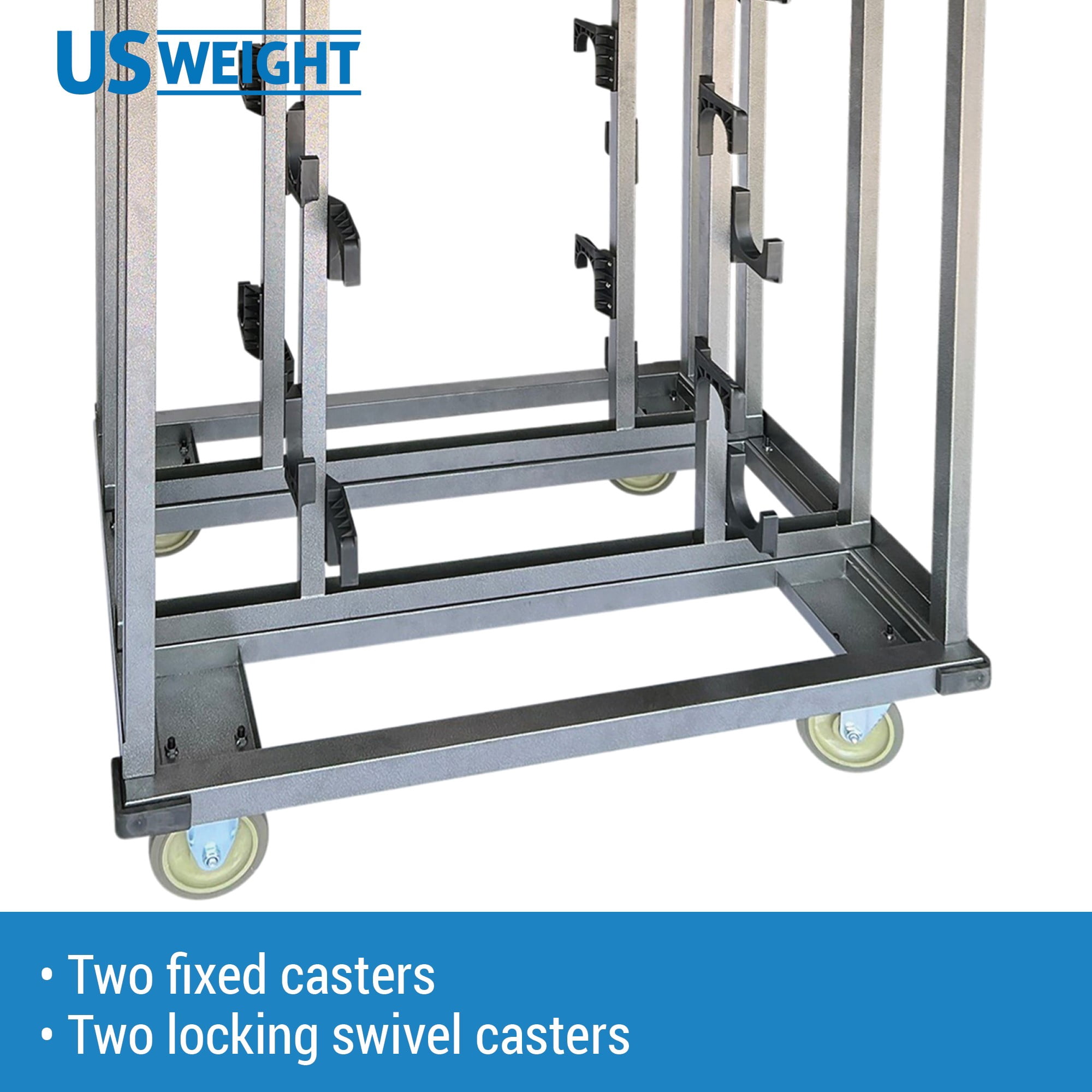 US Weight Stanchion Cart - Easy to Assemble - Holds 16 Stanchions - Ideal for Event Centers