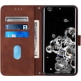 thumbnail image 5 of Case for Samsung Galaxy S20 Ultra Wallet Case with Card Holder Leather with Kickstand Card Slots Phone Case Durable Magnetic Shockproof Protective Cover for Samsung Galaxy S20 Ultra Brown YBS, 5 of 14