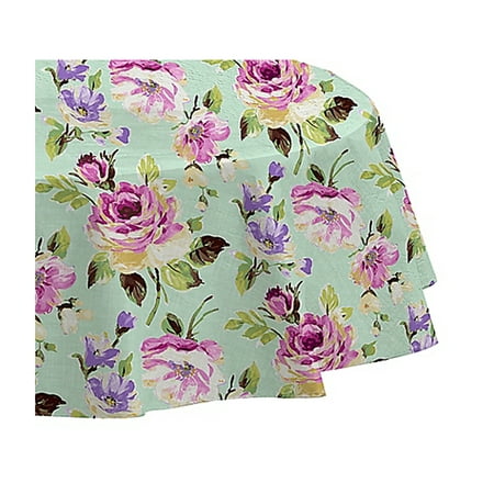 vinyl round flannel tablecloth backed floral grace walmart