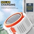 thumbnail image 3 of Solar / USB Rechargeable LED Camping Lantern Portable Lamp with Remote Control, Waterproof IP45 2200mAh Power Bank Hanging Lamp for Hiking, Emergency Outdoor Camping, 3 of 5