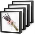 thumbnail image 5 of 4 Pack Shadow Box Frames, 8 x 8 Inches Square Artificial Board Shadow Boxes Display Case, Black 3D Picture Frames for Photos, Dried Flowers, Wall Mounted Handicraft Photo Frame, 5 of 7