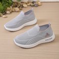 thumbnail image 6 of Women's Slip on Sneakers Breathable Platform Soft Sole Tennis Shoes Lightweight Athletic Gym Non Slip Work Shoes, 6 of 7