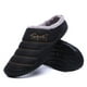 thumbnail image 2 of Zapatillas de algodón para hombre, cálidas, para uso diario, para el hogar, con suela gruesa, antideslizantes, para el hogar, de algodón, de piel, 2 of 6