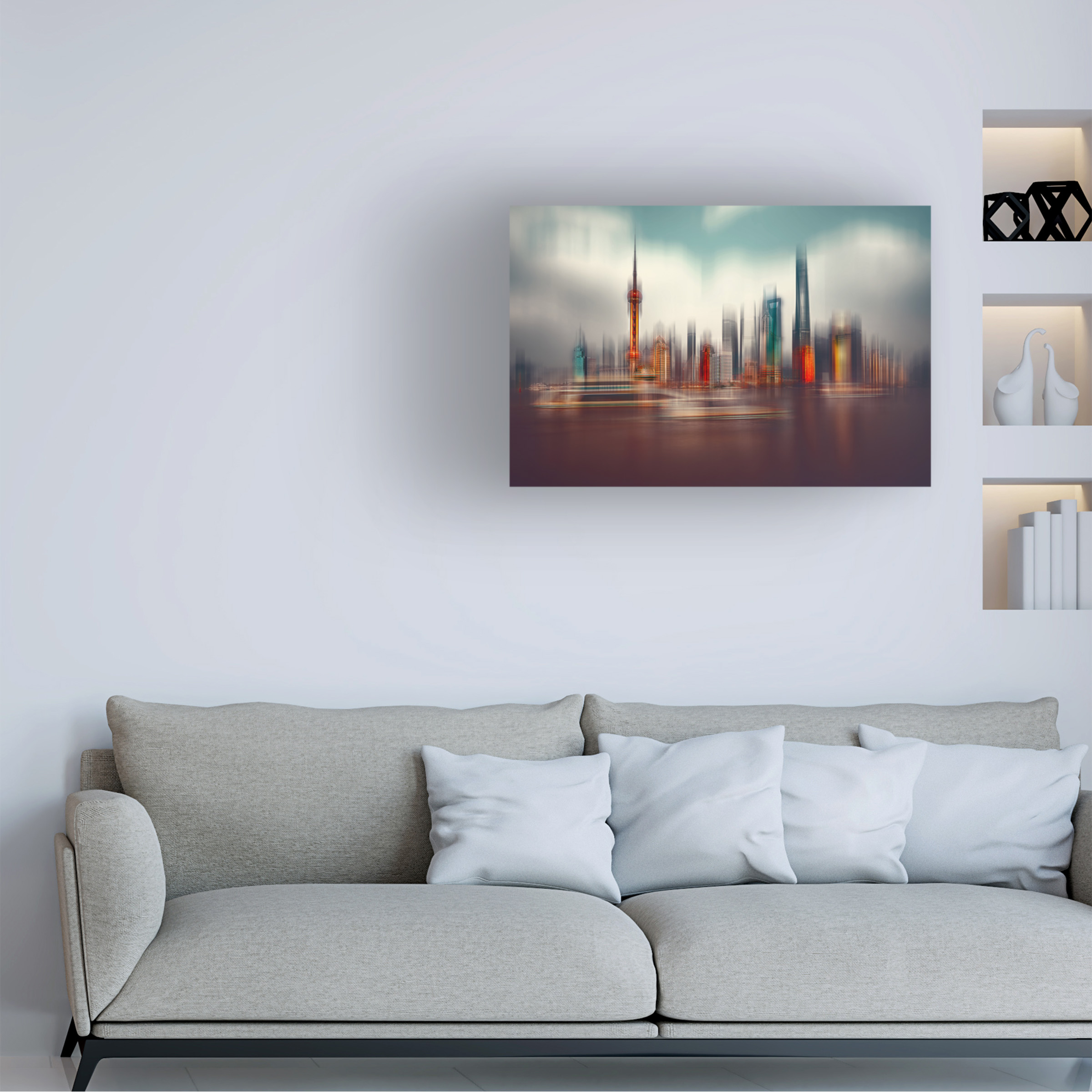 Carmine Chiriaco 'Colors Of Shanghai' Canvas Art