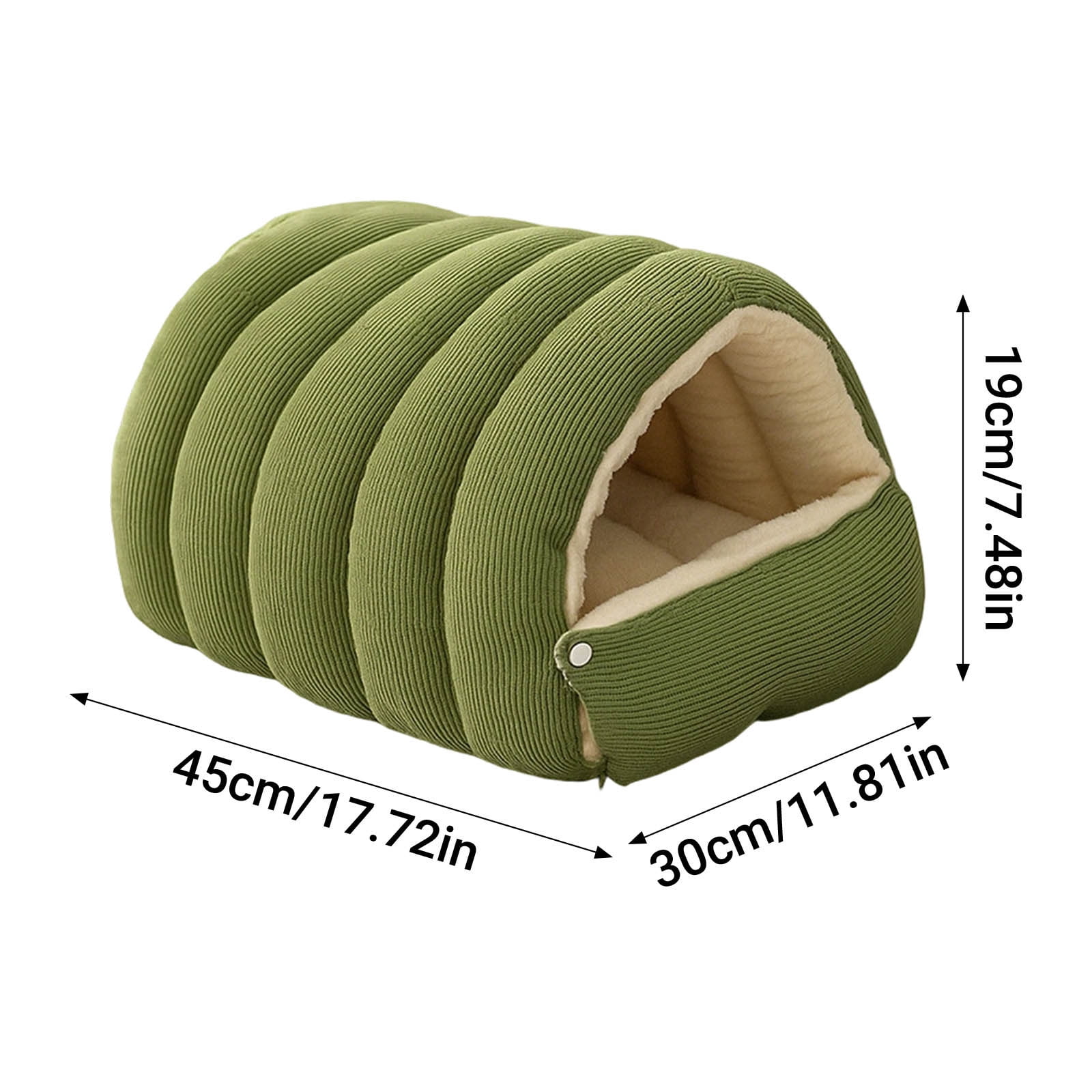 Nebwoak Detachable Washable Winter Soft-Padded Cat Bed & Dog Bed, Enclosed Insulated Thickened Pet Sleeping Bag
