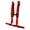 Red, variant on Dragonfire Racing 14-0800 4-Point Safety Harness with Automotive Buckle - Black - 2"