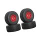 thumbnail image 5 of 4 Piezas Neumáticos para Coche RC Crawler Perfke 1/14 Rojo, 5 of 9