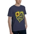 thumbnail image 2 of Blessed To Be Called Nana Sunflower Men'S Basic Short Sleeve T-Shirt Navy Blue 4x-Large, 2 of 5