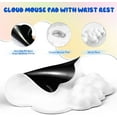 thumbnail image 5 of Gaming Mouse Pad Wrist Rest,Ergonomic with Gel Memory Foam,Non-Slip for Home Office/Laptop, Pain Relief-Cloud White, 5 of 9