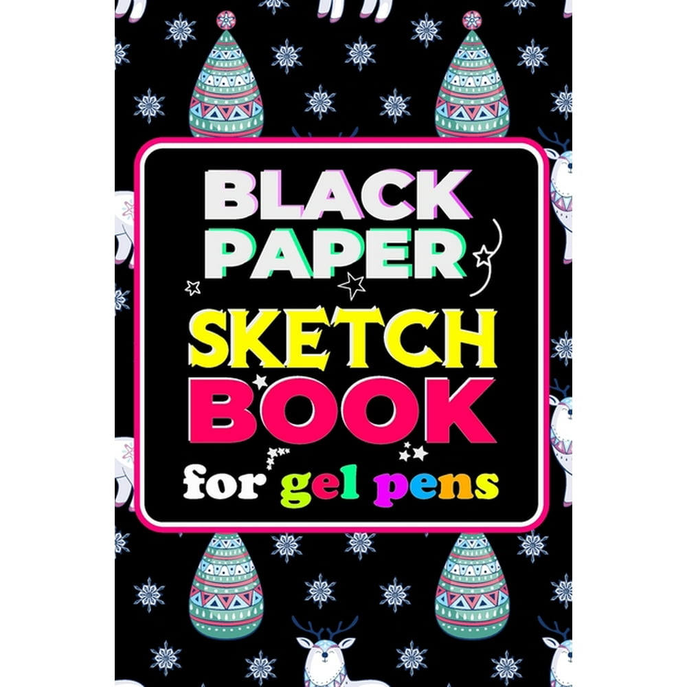 Black Paper Sketchbook for Gel Pens Black Paper Dot Grid Notebook for