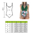 thumbnail image 4 of Greeniant Traje de baño de mujer Traje de baño de moda Traje de baño de moda Verde + Flor blanca S Deportes acuáticos Flor verde + blanca S Greeniant OD021064-01, 4 of 6