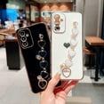 thumbnail image 5 of Compatible with Samsung Galaxy A54 5G Phone Case with Heart Bracelet Strap Luxury Plating Cute Love Heart Case Hand Chain Case Soft Case for Galaxy A54 6.4 inch (White), 5 of 9