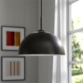 thumbnail image 3 of Henn&Hart 8" Contemporary Metal Pendant with Dome Shade in Black, 3 of 3