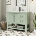 thumbnail image 4 of Eclife 36" Single Bathroom Vanity With Integrated Sink Top, 2-door Cabinet And 2 Drawers, Hand Paint, 4 of 9