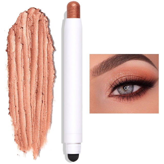 Eye Shadow Eye Shadow Wax Eye Shadow Stick Pearl Light Durable Smooth Waterproof Eye Shadow Stick Sparkling Flash Eye Shadow Glossy Smoked Eye Makeup 12 Colors, Makeup Eye Shadow