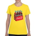 thumbnail image 2 of Officially Licensed Coca-Cola Six-Pack Bottle Retro Design Women's T-shirt, 2 of 3
