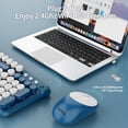 thumbnail image 4 of Teclado y ratón inalámbricos estilo máquina de escribir retro BAIHUAFRU, 4 of 7
