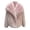Pink, variant on lnmuld Girls Solid Faux Fur Coat Wide Lapel Long Sleeve Open Front Warm Outerwear Jacket with Pockets White,5-6 Years