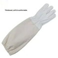 thumbnail image 2 of Beekeeping Gloves - Thickened Goatskin Bee Gloves for Canvas sheepbelt cuff anti bee sting gloves size XXXL, 2 of 4