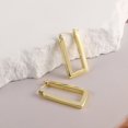 thumbnail image 7 of Lancharmed Gold Plated Earrings for Womens,Rectangular Geometry Earring Gifts for Friends Women, 7 of 7