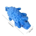 thumbnail image 3 of Eespoir Dog Squeaky Toys, Soft Dog Chew Toys In Pig Shape, Stuffed Puppy Toy With Crinkle Paper For Chewing Biting, All Breed Sizes, Pet Entertainment, Interactive(Blue), 3 of 6