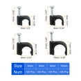 thumbnail image 2 of Unique Bargains Cable Clips Set, 5/6/8/10mm Plastic Clip with High-Carbon Steel Nails Set, Black, 2 of 6