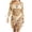 Z-Beige206, variant on JIAYUE Womens Swimsuit Cover-Ups Long Sleeve Crew Neck Knitted Above Length Comfort Beach Tassels Hollow Crochet Bathing Suit Cover Up Dresses