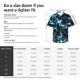 thumbnail image 5 of Pofeuu Lightning Print Hawaiian Shirt for Men Sleeves Casual Button Down Summer Beach Dress Shirts T-Shirts,Medium, 5 of 7