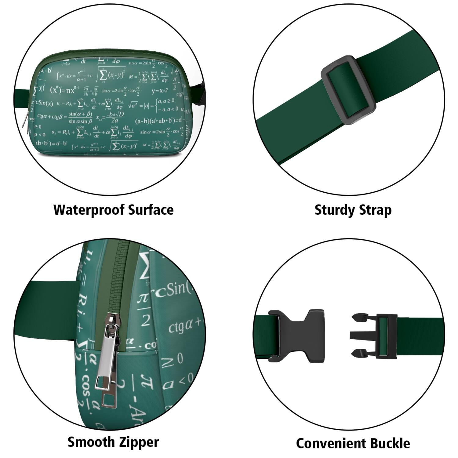 Scientific Laboratory Fanny Pack – Fun & Functional Waist Bag Featuring Biology Elements and Science Knowledge
