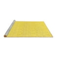 thumbnail image 2 of Ahgly Company Machine Washable Indoor Square Solid Yellow Modern Area Rugs, 3' Square, 2 of 4