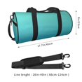 thumbnail image 2 of Easygdp Teal Turquoise Bolsa de Viaje, Bolsa de Mano, Bolsa de Gimnasio, Bolsa de Equipaje para Viaje, 2 of 6