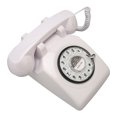 thumbnail image 4 of Vintage Landline Phone, Retro Telephone ABS Durable Mechanical Ringer Rotating Dial Keyboard Easy To Use  for Elderly for Office for Living Room White,Red,Beige, 4 of 8