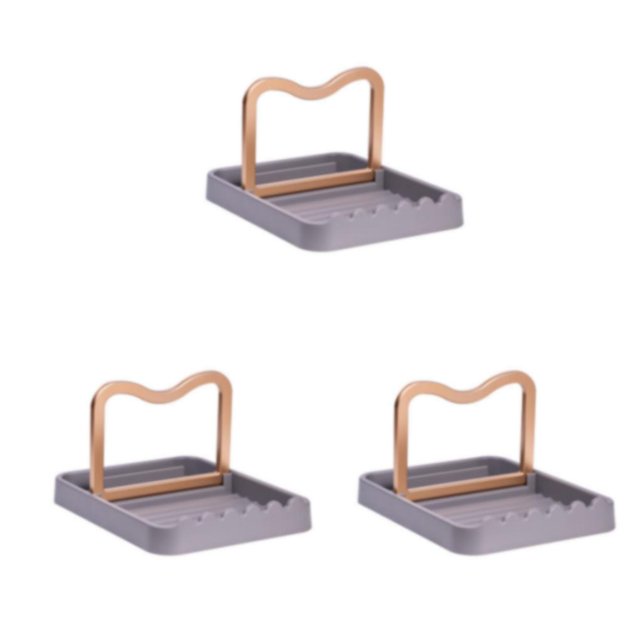 kurtrusly Easy To Clean Pot Lid Holder - Convenient Kitchen Organizer High-quality Good Design Holder Removable And Pot Lid gray 3Set