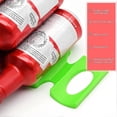 thumbnail image 2 of Bottle And Can Stacker For Refrigerator, 2pcs Non-slip Silicone Collapsible Wine Rack Beer Can Holder Organizer. (red And Green), 2 of 5