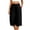 Black, variant on Women's Loose Cropped Pants Baeitkot Women's Solid Color Loose Casual Elastic Waist Pleated Cropped Pants with Pockets Black S