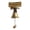 B, variant on Wall Mounted Cast Iron Bell for Outdoor Vintage Wall Dinner Bell Rustic Hanging Doorbell for Outside Front Door Garden Home Decor