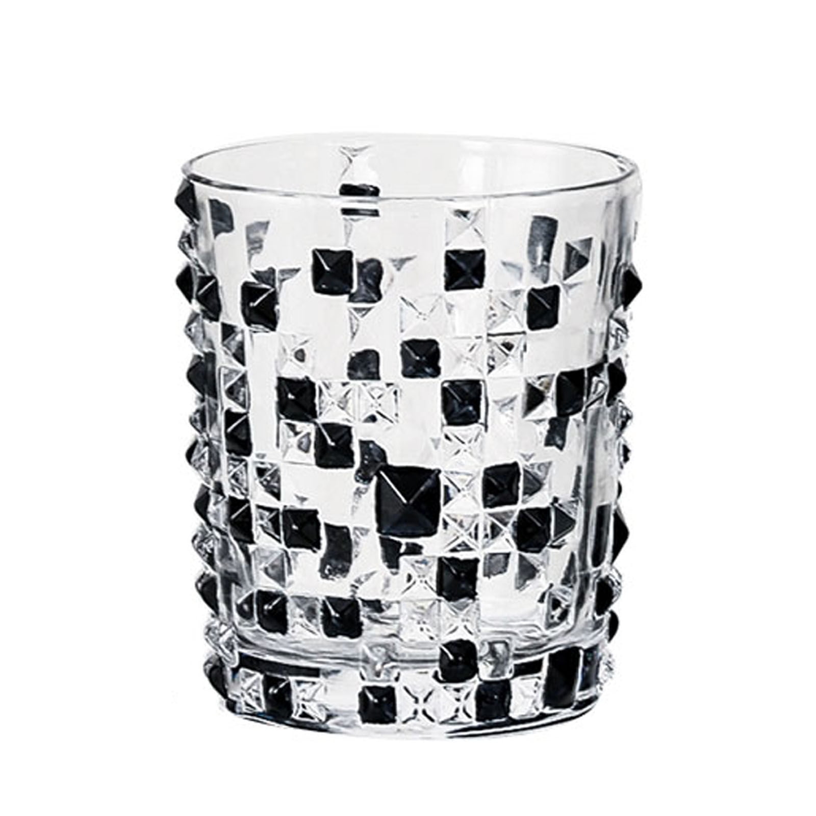 Whiskey Glasses, Unique Black Drinking Glasses, Creative Twisted