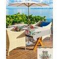 thumbnail image 4 of Cowboy Christmas Outdoor Tablecloth - 54x80 Inch Rectangle Dining Table Cover, Berry Xmas Botanical Green Rustic Waterproof Outdoor Table Cloth with Umbrella Hole & Zipper for Picnic/Patio, 4 of 5